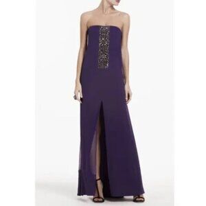 NWT BCBG MaxAzria Exene Silk Blend Strapless Dress 0